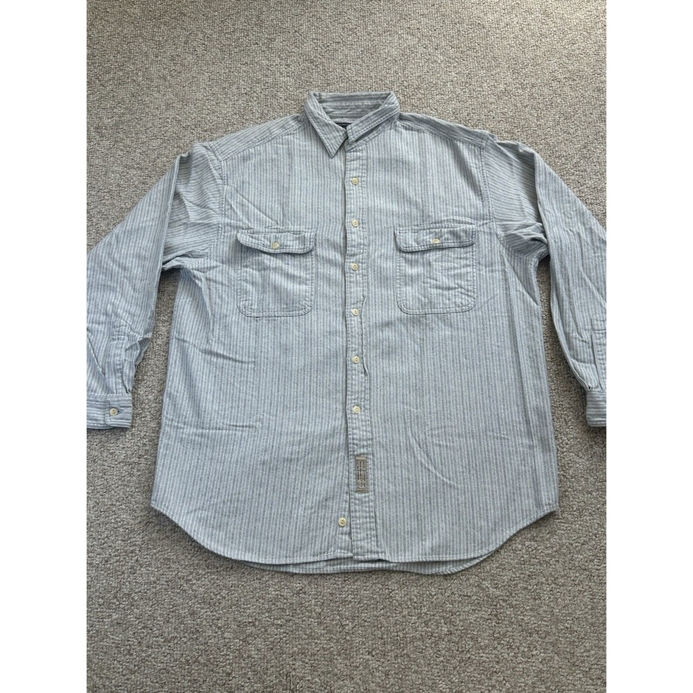 Abercrombie & Fitch Long Sleeve Shirt Men's Size Medium Striped 100% Cotton
